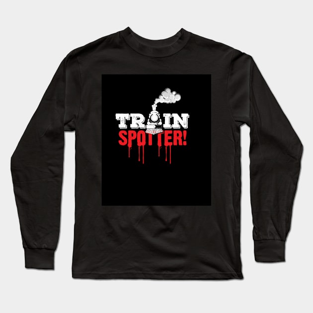 TRAIN SPOTTER Long Sleeve T-Shirt by Cool Stuff by Marco  